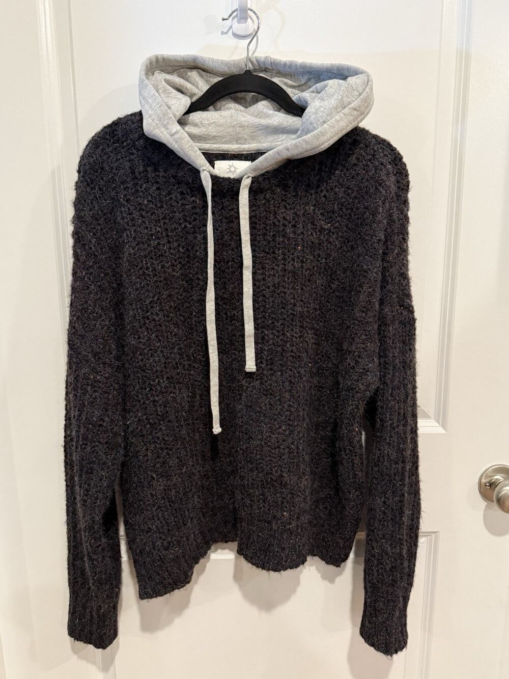 Offline Aerie Sweater Hoodie Women Sz M Oversized Hooded Sweater Knit Boho SOFT!